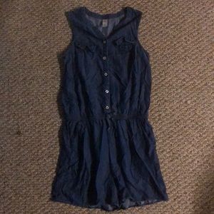justice denim romper!